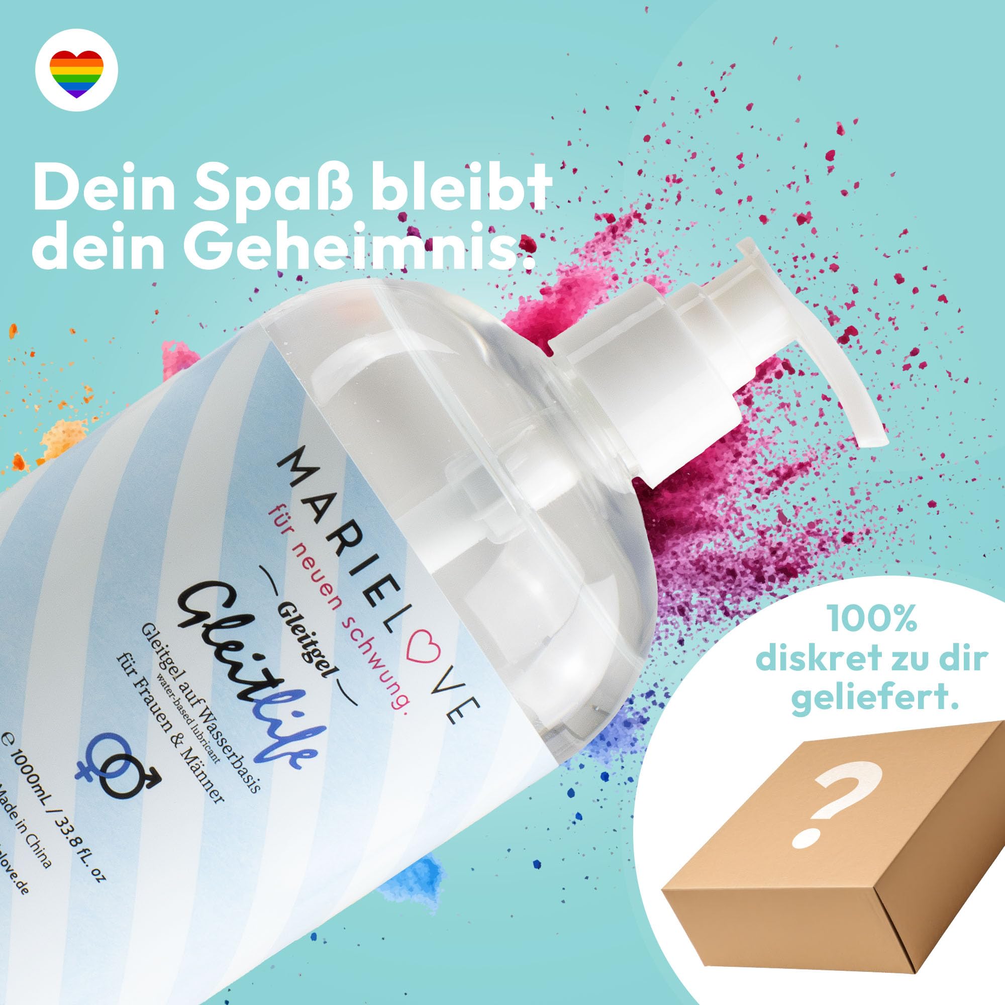 Gleitgel auf Wasserbasis 1000ml – geruchlos - Gleitgel auf Wasserbasis 1000ml im Test: Mein Favorit